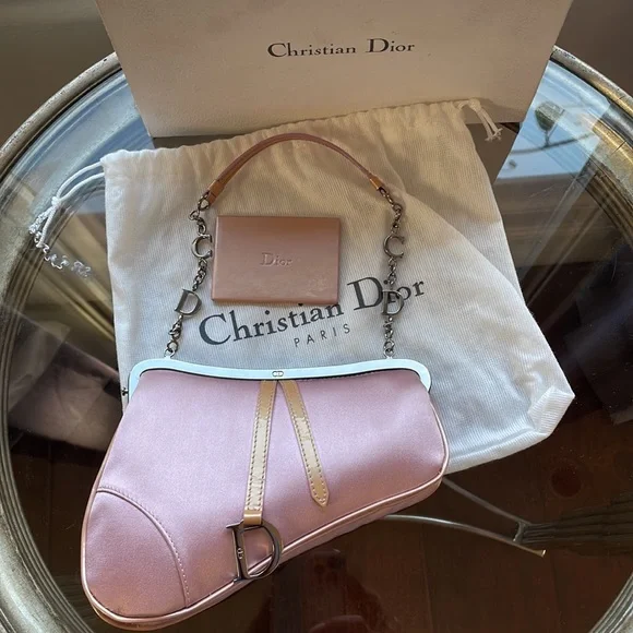 Christian Dior silk mini saddle bag - Picture 14 of 17